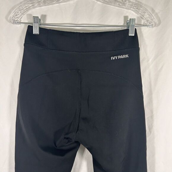 Ivy Park Leggings Women's Medium Black Pull on Stretchy Mid Rise Capri - Picture 6 of 8